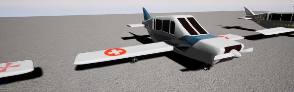 Low poly plane set