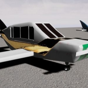 Low poly plane set