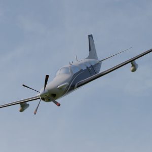 Plain Piper PA-46 3D Model