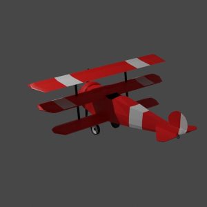 red-baron-3d-model-low-poly-obj-blend