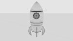 Rocket 3D render