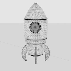 rocket-3d-render-3d-model-obj-fbx-ma