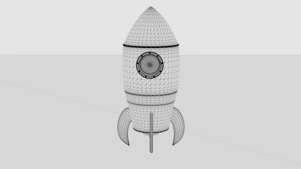Rocket 3D render