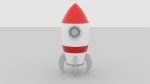Rocket 3D render