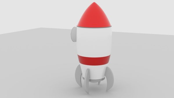 Rocket 3D render