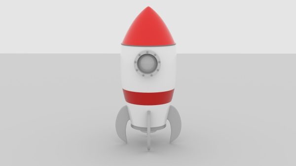 Rocket 3D render
