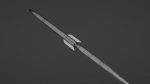 Rocket Low Poly flying in sky