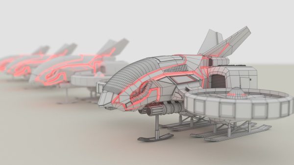 S42 Scout Aircraft free Blender File