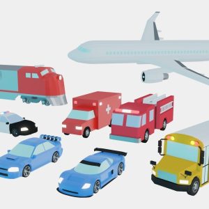 Simple Vehicles Traffic Transport Pack