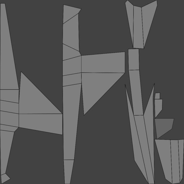 Tech vaporwave  for MEGA LOW poly airplane