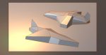 Tech vaporwave  for MEGA LOW poly airplane