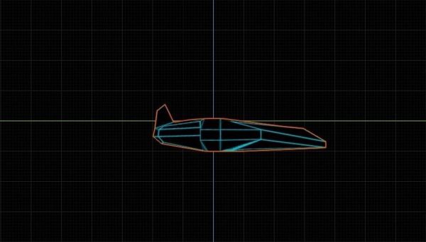 Tech vaporwave  for MEGA LOW poly airplane