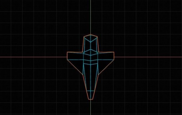 Tech vaporwave  for MEGA LOW poly airplane