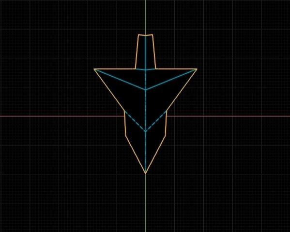 Tech vaporwave  for MEGA LOW poly airplane
