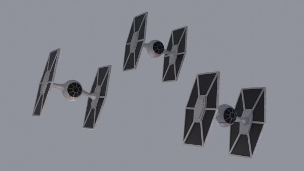 TIE fighter from the Star Wars movies