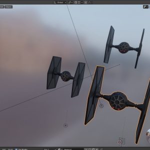 TIE fighter from the Star Wars movies