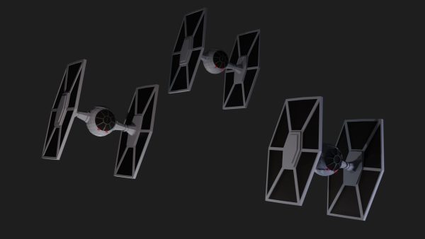 TIE fighter from the Star Wars movies